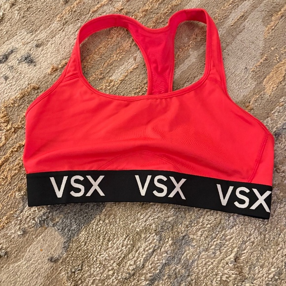 VICTORIA'S SECRET The Player VSX Racerback Sport Body Wick Bra Ignited Red - Picture 2 of 2
